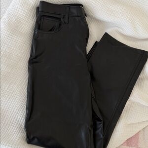 Abercrombie & Fitch Black Leather Pant
